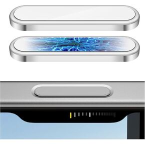Amanecer 2 Pack Camera Conmert Control Protector for iPhone 16/plus/pro/max ، محاذاة تلقائية مضادة للخلع شريحة سعوية تغطية واقية تناسب جانب هاتف Apple انقر فوق مفتاح اللمس ، الأسود
