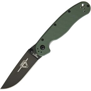 Ontario Rat II Linerlock OD Green D2