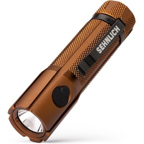 LED Rechargeable Flashlight - Super Bright 1250 High Lumens Flashlight, Waterproof IP68 Small Compact Pocket Tactical Flashlight for Home, Emergency, Rescue, Camping, Gifts for Men Platinum Grey