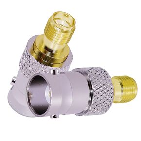 SMA to BNC Coaxial Adapter SMA Female to BNC Female Coax Connectors for SDR, Handheld Radios, Scanner, Walkie Talkie, Coaxial Adapter 2PCS