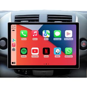 11.5 inch Qualcomm 8core Car Stereo Radio for Toyota RAV4 2006 2007 2008 2009 2010 2011 with Wireless carplay/Android auto/Touchscreen/GPS Navigation/HD Backup Camera (3G+32G)