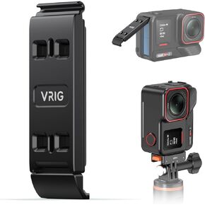VRIG Battery Cover for Insta360 Ace Pro2 Quick Release Mount Vertical Shooting,Replacement Side Door Cover Aluminum Alloy Battery Cover Non-Waterproof Insta360 Ace Pro2 Action Camera Accessories