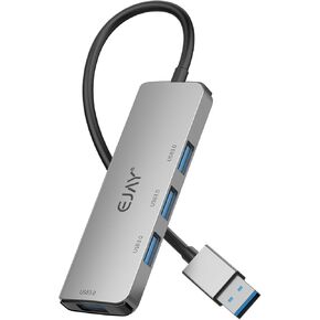 4Ports USB C 3.0 Hub Splitter,Compact and Mini Multiport USB C Expander Adapter for Keyboards,HDD,Laptop and Other Device