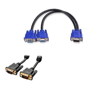 Cable Matters 10ft VGA Cable with Ferrites & 1ft VGA Splitter for Screen Duplication - Does NOT Show Separate Displays