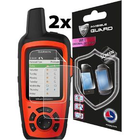 IPG Compatible with Anti - Glare Garmin inReach Explorer + SE Handheld Satellite Communicator Touch Screen (2X) Invisible Film Screen Protector Guard Cover Lifetime Replacement Warranty Bubble -Free