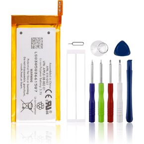 Replacement Battery BLP685 616-0407 616-0467 Compatible with iPod Nano 5th Gen 8GB 16GB A1320 with Tools