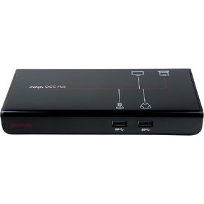 Avaya One Cable Connect Hub - USB/HDMI 3-Port Hub for Laptops, Monitors, Speakers - Plug and Play - Black