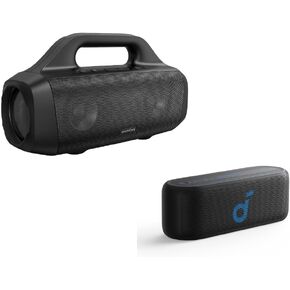 Soundcore Anker Motion Boom, Select 2S, Portable Bluetooth Speaker with 20W Stereo Sound, BassUp™ Technology, 16-Hour Playtime, Wireless Stereo Pairing, and IPX7 Waterproof