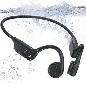 NANKA Runner Pro2 Bone Conduction Headphones, IP68 Swimming Headphones with MP3 Player Built-in 32G Memory for Swimming