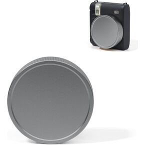 Lens Protective Cap Compatible with Fujifilm Instax Mini 99 Instant Camera, Instax Mini 99 Lens Cover, Aluminum Cap with Anti-lost Rope and Dust-Proof Bag - Silver