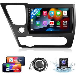 2+32G Leadfan Car Radio for Honda Civic 2013 2014 2015 2016 2017 Stereo Upgrade with Wireless CarPlay Android Auto, 9'' Touchscreen in-Dash GPS Navigation Bluetooth WiFi SWC MirrorLink Backup Camera
