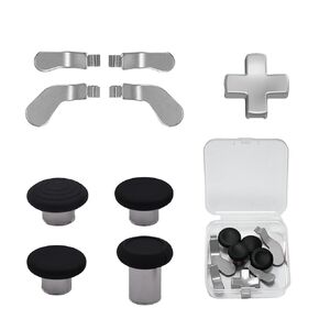 9 in 1 Elite 2 Control Paddles for Xbox Elite 2 Core, Thumbsticks for Elite Series 2/Elite 2 Core Controllers, D-Pads Replacement for Xbox Elite 2 Core Controller (Silver)