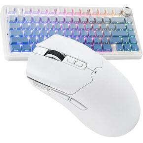 Epomaker X Aula F75 Gasket Mechanical Keyboard+انقر فوق ألعاب الماوس اللاسلكي 2.4 جيجا هرتز/بلوتوث/Type-C