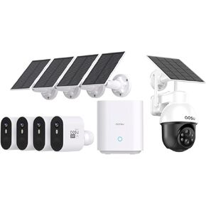 AOSU 5MP SolarCam Max System 4-Cam-Kit + 5MP SolarCam D1SE (D1SE Doesn't Connect to Max's Homebase)