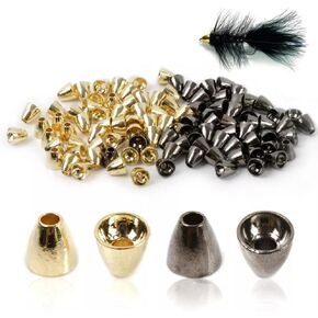 Maxcatch Tungsten Cone Head Beads for Fly Tying, 25 Pieces