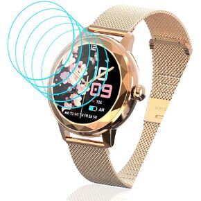 [5 Pack] for Homailida Smart Watch G208 Screen Protector Tempered Glass Film 1.2" [9H Hardness][Anti-Scratch][Anti-Fingerprint][Bubble Free] Screen Protector for Homailida G208 Smartwatch