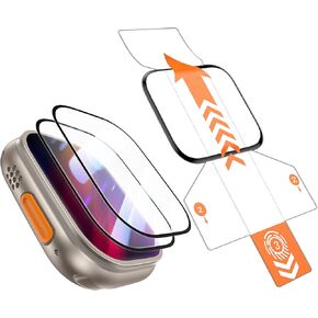 Goton [2 Pack] for Apple Watch Screen Protector 45mm 41mm 44mm 40mm 49mm Slim Soft Protective Protector for Apple Watch Accessories Series 9/8/7/SE2/SE/6/5/4/Ultra 2/Ultra, 49mm