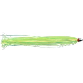 C&H Lures Pearl Baby Fishing Lures - Saltwater Fishing with Shiny Tinsel Skirt, Ideal Trolling for Kingfish Rig, Tuna, Sailfish - Optimized for Slow Speeds