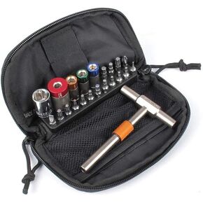 FIX IT STICKS FISTLS11-T 65, 45, 25, 15 Inch Lbs Torque Limiter Kit with 16 Bit Drivers T-Way Wrench and Zippered Deluxe Case