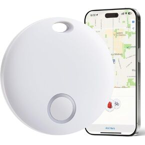 Eelexa Tracker Air Tags-2 Pack, Smart Tag Luggage Finder, Works with Apple Find My (iOS Only), Item Locator for Keys, Luggage, Backpack, Wallet, IP67 Waterproof