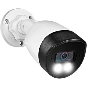 EVERSECU 1080P 24/7 Full-time Color Night Vision HD Analog Bullet Security Camera with Warm Light LEDs, 2MP (HD-TVI/AHD/CVI/Analog) 4-in-1 CCTV Camera with 3.6mm Lens Wide Angle