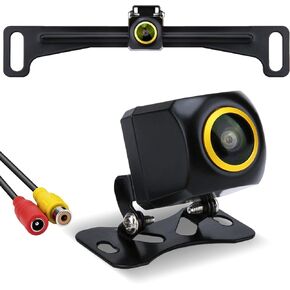 Backup Camera, Back Up Camera for Car, AHD 1080P Rear View Mirror Backup Cameras, Metal Housing 170 Degree Wide View Angle License Plate Backup Camera, IP68 Waterproof Reverse Camera for Truck SUV RV