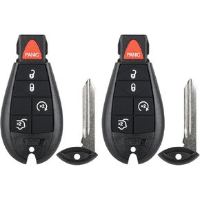 Key Fob Replacement for 2008-2013 Grand Cherokee/ 08-10 Commander Car Keyless Entry Remote Control, M3N5WY783X IYZ-C01C, 5 Buttons, 2Pcs