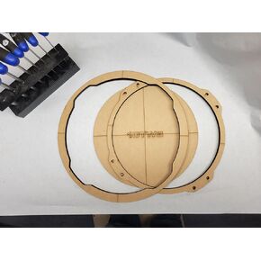 10TW3 Subwoofer Template. Made Out of 1/4" MDF or Baltic Birch Made for The 10" JL Audio 10tw3