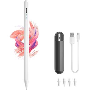 Magnetic Stylus Pen for iPad 2018-2024 with Palm Rejection, Faster Charge, Tilt Sensitivity iPad Pencil Compatible with iPad10/9/8/7/6th,Pro11/12.9in,Air5th/4th/3rd/M2,Mini7/6/5th