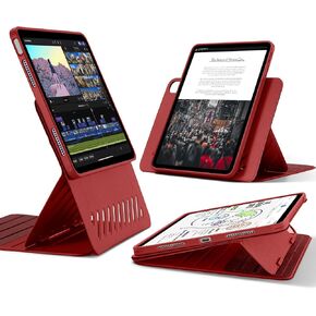 ESR for iPad Air 13 Inch Case M3/M2 (2025/2024), Removable Magnetic Cover, Adjustable Portrait/Landscape Stand with Raised Screen View, 9 Standing Angles, Shift Series, Red