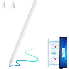 CC Store iPad Pencil with Magnetic Charging,Pencil 2nd Generation for iPad pro,Stylus Pen with Tilt Sensitivity,Battery Status Display and Palm Rejection,for iPad Pro 11/12.9, iPad Air 5/4,iPad Mini 6