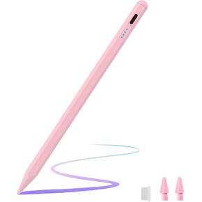 Stylus Pen for iPad 9th&10th Generation,Pencil with Palm Rejection Apple Pencil for (2018-2024) iPad Pro11&12.9 inch, iPad Air 3/4/5,iPad 6-10,iPad Mini 5/6 Gen-Pink
