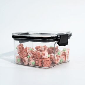 Keyboard Switches Storage Box Transparent Storage Box Display, Keyboard Switches Container Storage Box, Dust-Resistant Keyboard Switch Keycap Storage Box for 110 Switches (Black)