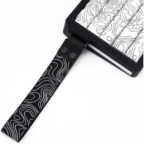 Keyboard Straps with Adhesive Suitable for Wooting 60he, White Topographic Themed White Straps for 60/61/65/75/87/98 Custom Mechanical Keyboard