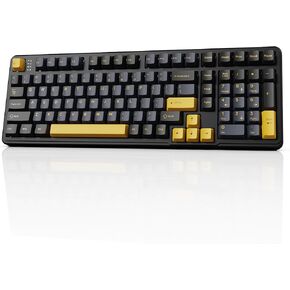 ATTACK SHARK X98 Wireless Mechanical Keyboard,Tri-Mode BT5.0/2.4GHz/USB-C Hot-Swappable,Gasket Mount with Pre-lubed Linear Switches,PBT Keycaps,RGB Backlit Gaming Keyboard for PC/Tablet/PS5/Xbox