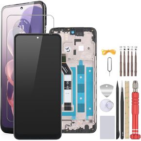 استبدال الشاشة لـ Motorola Moto G Power 5G 2024 LCD Display Replacing for Moto G Power 2024 XT2415 XT2415-1 XT2415-5 XT2415V Touch Screen Digitizer Association مع أدوات (مع إطار)