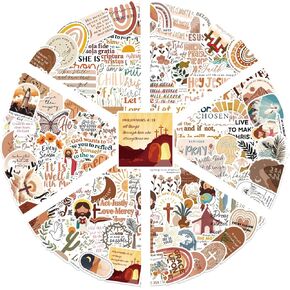 100PCS Christian Jesus Stickers Pack, Vinyl Waterproof Sticker, Bible Stickers for Water Bottles, Laptops Journaling Guitars, Christian Gifts for Adults Teens Kids(Jesus)