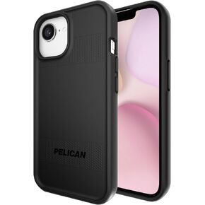 Pelican Voyager iPhone 16e (2025) / 15/14 / 13 Phone Case [Compatible with MagSafe] with 18ft Military-Grade Drop Protection - Heavy Duty Cover with Belt Clip Holster for iPhone 16e (2025) - Black in Kuwait