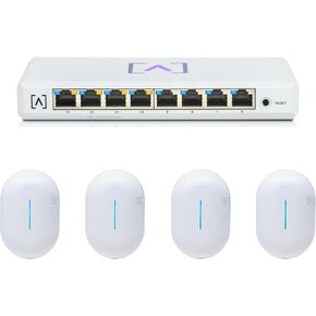 PRO WiFi Access Point Bundle 4 | 6.3 Gbps WiFi | Real-Time Stats | Seamless Roaming | PoE+ | Content Filtering | 4096 QAM | 4x4 MU-MIMO Antennas for Extended Range