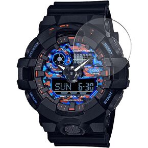 3 Pack Tempered Glass Screen Protector Film, compatible with CASIO G-SHOCK GA-700 GA700 series Protectors for Smart watch Smartwatch