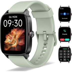 Smart Watch for Men Women with Bluetooth Call Mint Green