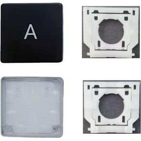 Replacement A Keycap Keys and Hinges Compatible for Surface Laptop 3/4/5 13.5/15inch 1867 1868 1872 1873 1950 1951 1952 1953 Keyboard A Key Cap (Black)