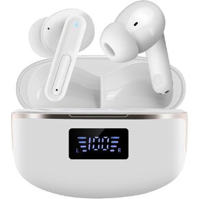 Real Time Language Translator Earbuds, Seamless 144 Language Translation with App Support for iOS and Android, Bluetooth 5.3 Connectivity - Audio Translator (Snow-White)