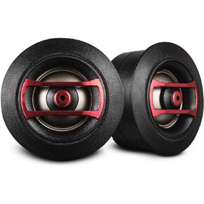 DS18 SQT1 1.3" Multi-Mount PEI Mini Dome Tweeter with 0.8" Voice Coil, Neodymium Magnet, Pair