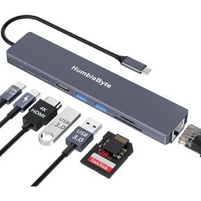 12 in 1 USB-C Docking Station Triple Display USB C Hub Multiple Adapter with 2 HDMI+DP,4 USB 3.0/2.0 Ports,SD/TF Card Reader,100W PD, Ethernet, Audio, USB C Dongle for MacBook/Dell/HP/Surface