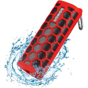 قضية حامي الحامي في Zaracle مرنة حماية حقيبة السفر لـ Sonos Roam Roam Wireless Bluetooth Seeper (Red)