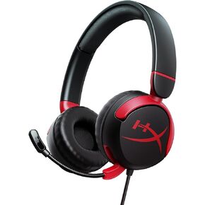 HyperX - Cloud Mini Wired Headset for PC, PS5, PS4, Xbox Series X|S, Xbox One, Nintendo Switch, Chromebook, and Mobile - Red/Black (Renewed)