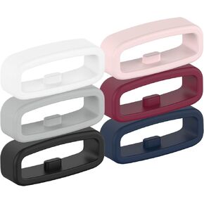 Compatible for Fitbit Versa 4/Versa3/Versa 2/Versa/Versa SE/Sense/Sense 2 Fastener Rings Strap Fastening Loop Rubber Buckle Holder Band Keeper for Fitbit Versa Series Smartwatch Accessories