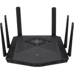 Predator Connect W6x Wi-Fi 6 Ax6000 Gaming Router | Hybrid QOs متوافق مع محرك INTEL Killer Printiped Engine | توصيل ما يصل إلى 215 جهاز | 2.5GBPS WAN و 4 × 1 جيجابت في الثانية LAN | أمان الإنترنت مدى الحياة