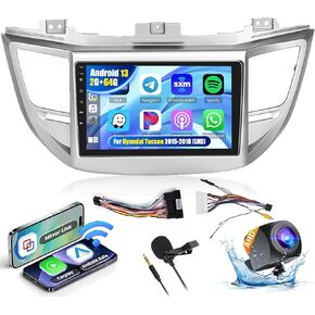 Android Car Stereo for Hyundai Tucson 2015 2016 2017 2018 (LHD) with CarPlay Android Auto 26UI 2GB+64GB